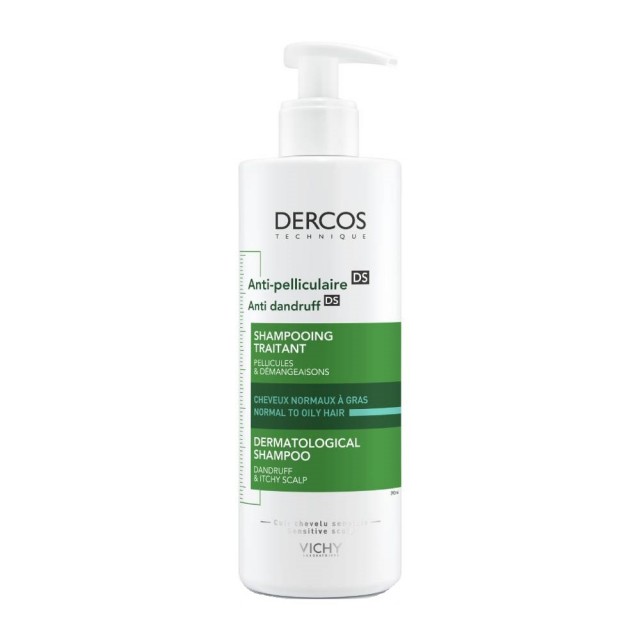 VICHY - Dercos Anti Dandruff Shampoo Greasy Hair  Αντιπιτυριδικό Σαμπουάν Για Λιπαρά Μαλλιά  390ml