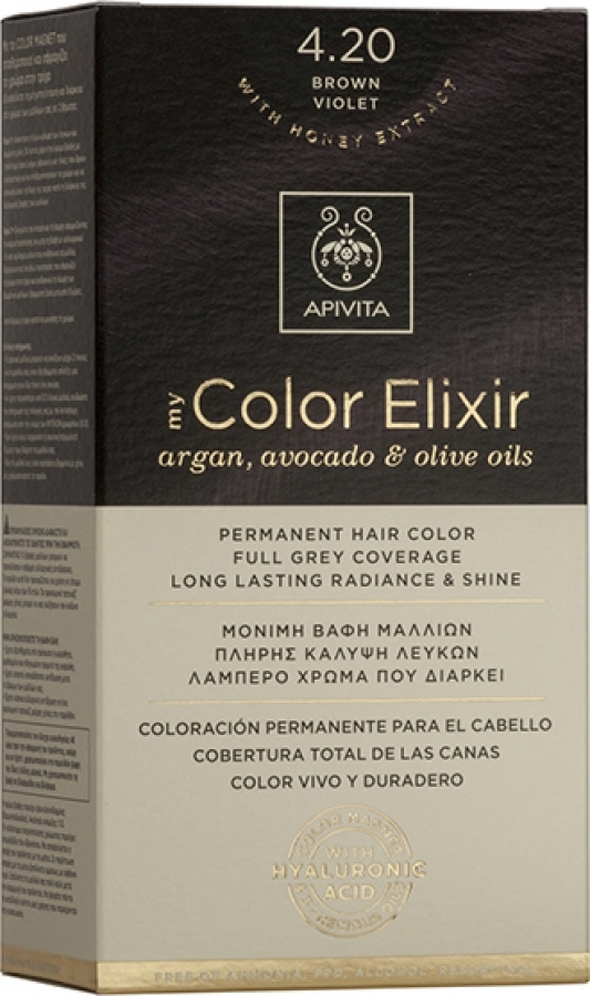 APIVITA - My Color Elixir  No4.20 Καστανό Βιολετί 125ml