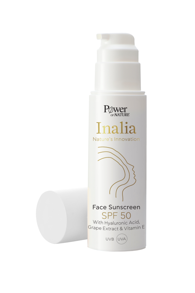 POWER HEALTH - Inalia Face Sunscreen Hyaluronic Acid Grape Extract & Vitamin E SPF50 150ml