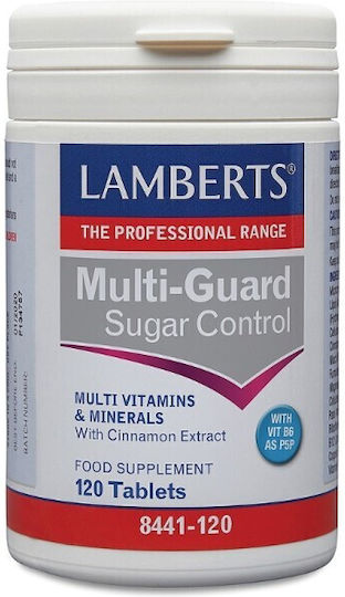LAMBERTS - Multi Guard Sugar Control Για Ρύθμιση Μεταβολισμού και Ενεργειακού Ισοζυγίου 120tabs