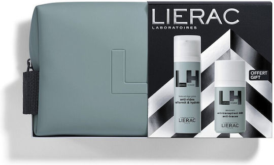 LIERAC - Xmas Promo Homme Global Anti-Aging Fluid Λεπτόρρευστη Αντιγηραντική Κρέμα 50ml & Δώρο Deodorant Αποσμητικό 48h 50ml