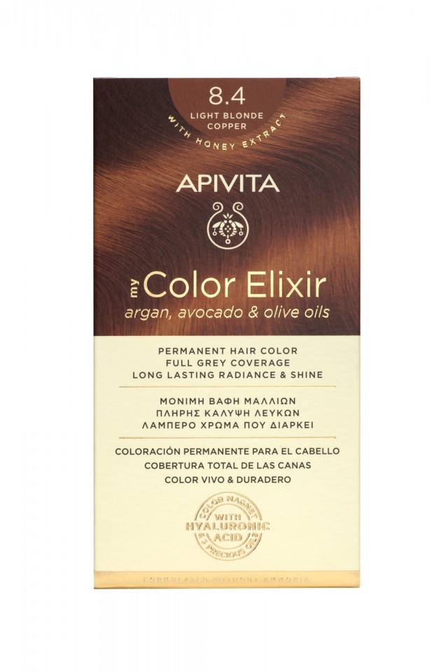 APIVITA - My Color Elixir No8.4 Ξανθό Ανοιχτό Χάλκινο 125ml