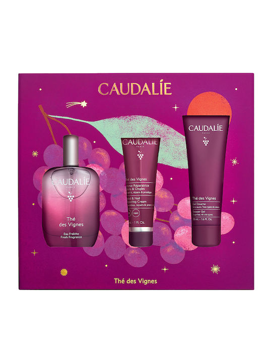 CAUDALIE - Xmas Promo Thé Des Vignes Fresh Fragrance Γυναικείο Άρωμα 50ml & Hand & Nail Cream Θρεπτική Κρέμα Χεριών 30ml & Shower Gel Αφρόλουτρο 50ml