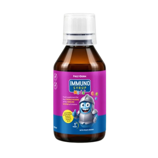 FREZYDERM - Immuno Kids Syrup Παιδικό Συμπλήρωμα Διατροφής σε Μορφή Σιροπιού 140ml