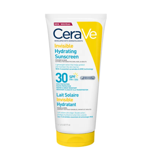 CERAVE - Invisible Hydrating Sunscreen SPF30+ Αντηλιακό Προσώπου & Σώματος 177ml