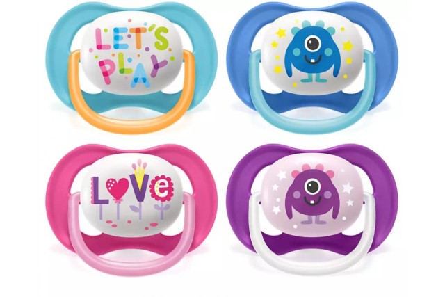 AVENT - Ultra Air Happy Orthodontic Silicone Soother 6-18m 2τμχ