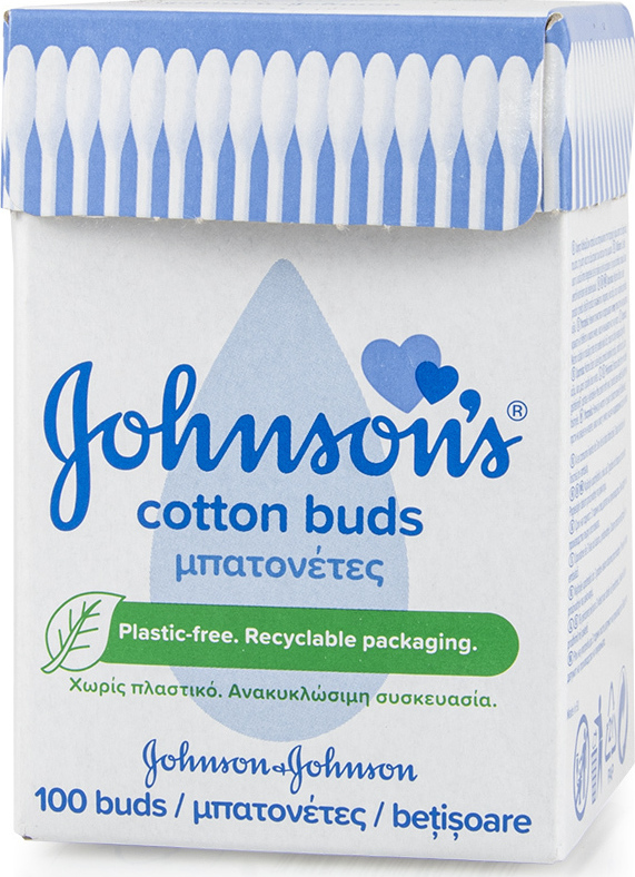 JOHNSONS - Μπατονέτες σε Ανακυκλώσιμη Συσκευασία 100τμχ