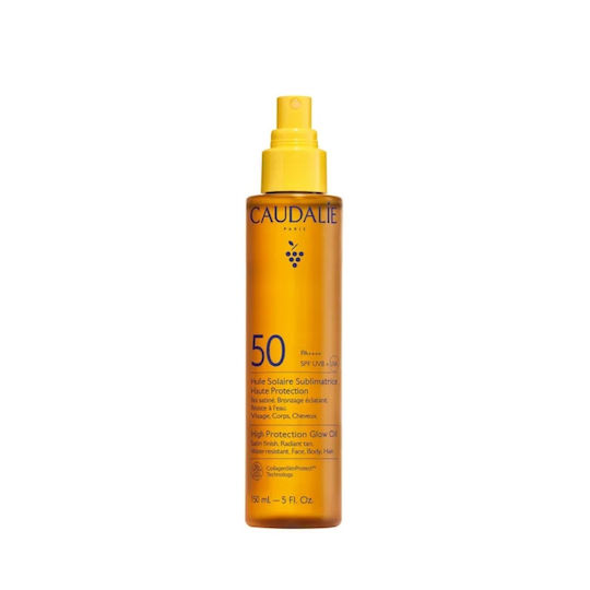 CAUDALIE - High Protection Glow Oil - Αντηλιακό Λάδι Προσώπου & Σώματος SPF50 150ml