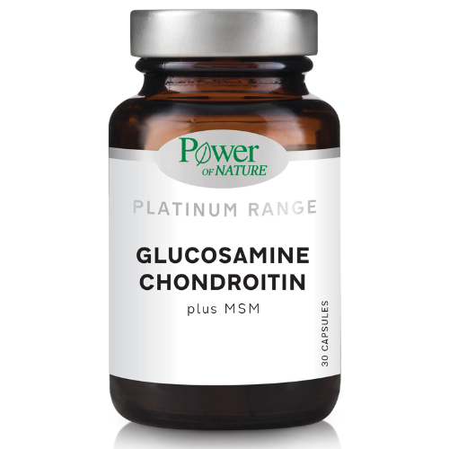 POWER HEALTH - Platinum Range Glucosamine Chondroitin Plus MSM, Συμπλήρωμα Διατροφής με Γλυκοζαμίνη και Χονδροϊτίνη σε Θειική Μορφή σε Συνδυασμό με MSM 30caps
