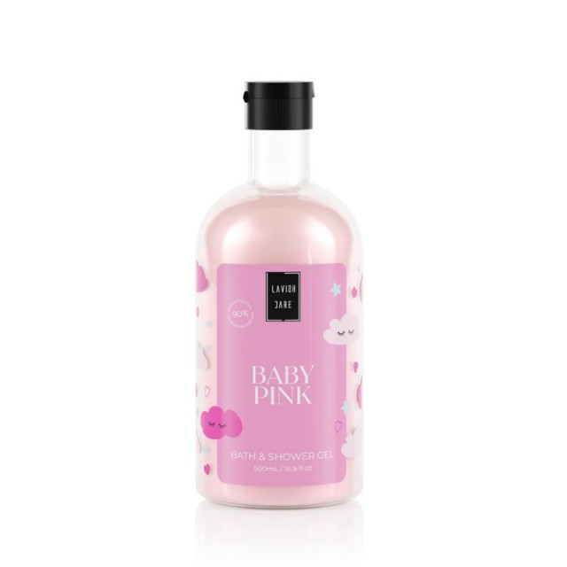 LAVISH CARE - Bath & Shower Gel Baby Pink Αφρόλουτρο Με Αρωμα Πούδρα 500ml