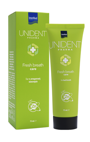 INTERMED - Unident Pharma Fresh Breath Care Οδοντόκρεμα για Στοματική Κακοσμία 75ml
