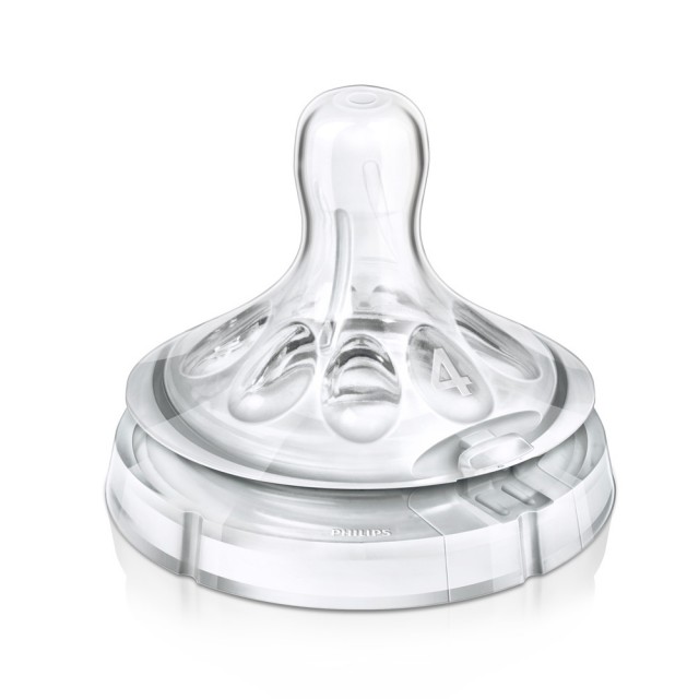 AVENT - Θηλή Natural Με Σχήμα Πετάλου 6m+ Γρήγορης Ροής, 2 τμχ