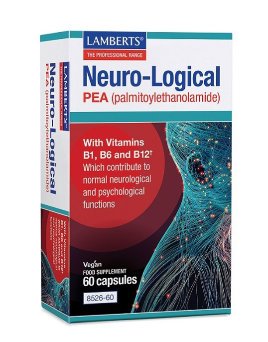 LAMBERTS - Neuro- Logical, Συμπλήρωμα Διατροφής με 200mg PEA με βιταμίνες Β1, Β6 & Β12 - 60caps
