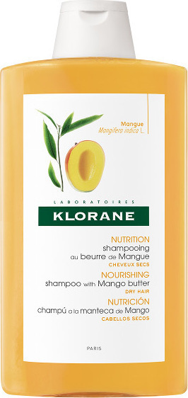 KLORANE - Mangue Nourishing Shampoo Θρέψης με Βούτυρο Μάνγκο για Ξηρά & Ταλαιπωρημένα - 400ml