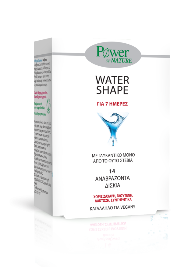 POWER HEALTH - 7 Days Water Shape Stevia Εντατικό Πρόγραμμα Αδυνατίσματος 7 Ημερών 14 Αναβράζοντα Δισκία