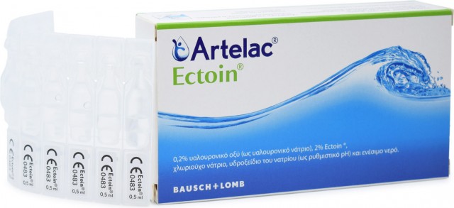 BAUSCH & LOMB -  Artelac Ectoin Οφθαλμικές Σταγόνες 20 αμπούλες διαλύματος x 0.5ml