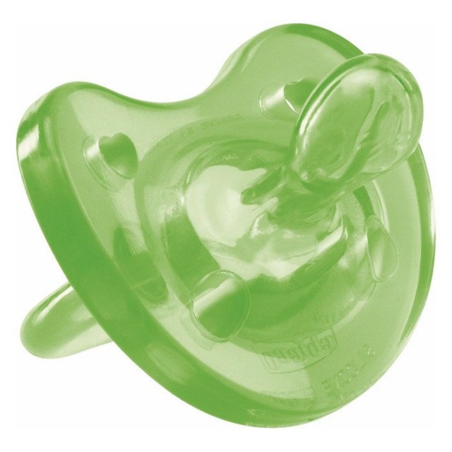 CHICCO -  Physio Soft 16-36m Πιπίλα Όλο Σιλικόνη σε Πράσινο Χρώμα, 1 τεμάχιο