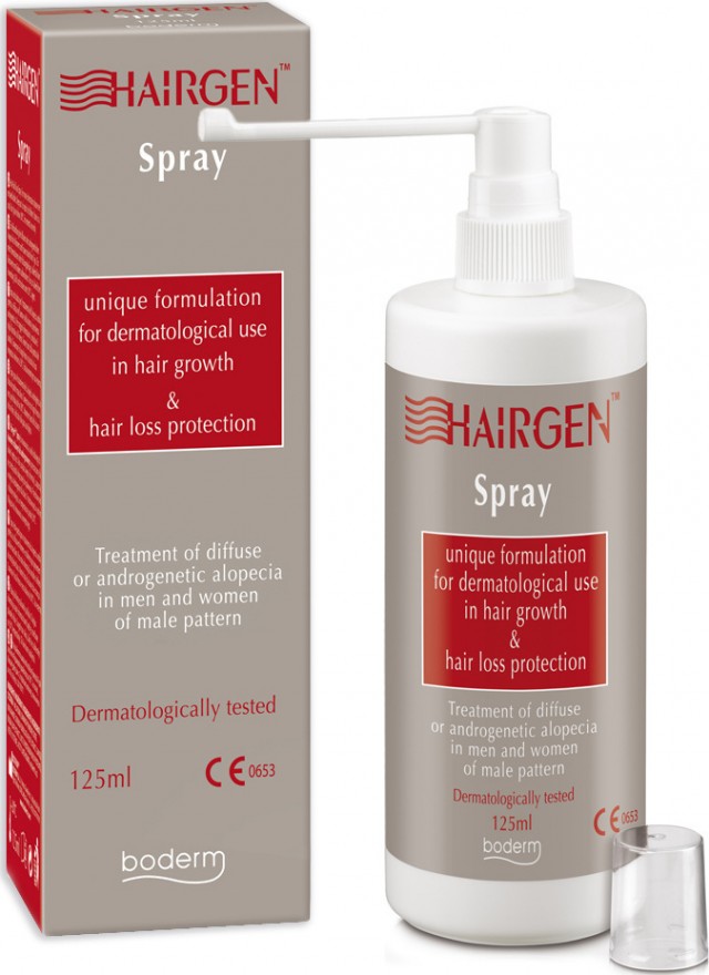 BODERM - Hairgen Spray για δερματολογική χρήση στην ανάπτυξη και στην προστασία της τριχοφυΐας 125ml