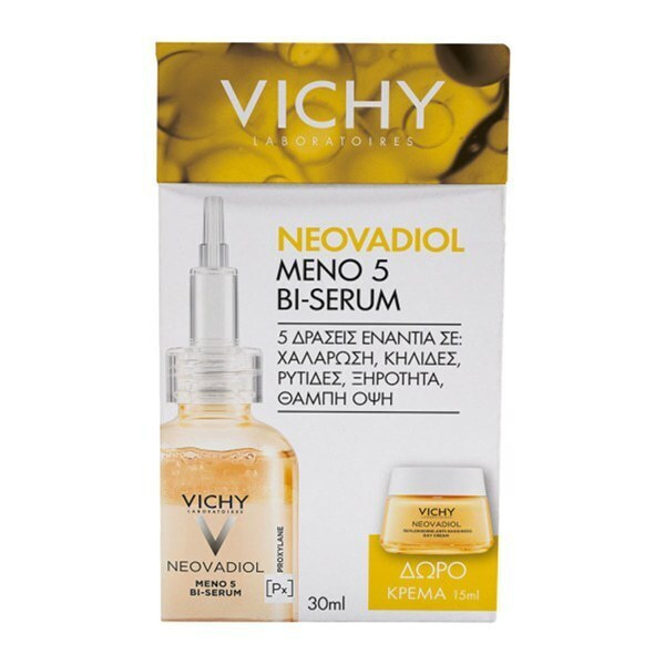 VICHY - Promo Neovadiol Meno 5 BI-Serum για την Περιεμμηνόπαυση & την Εμμηνόπαυση, 30ml & Δώρο Neovadiol Κρέμα Ημέρας Θρέψης 15ml