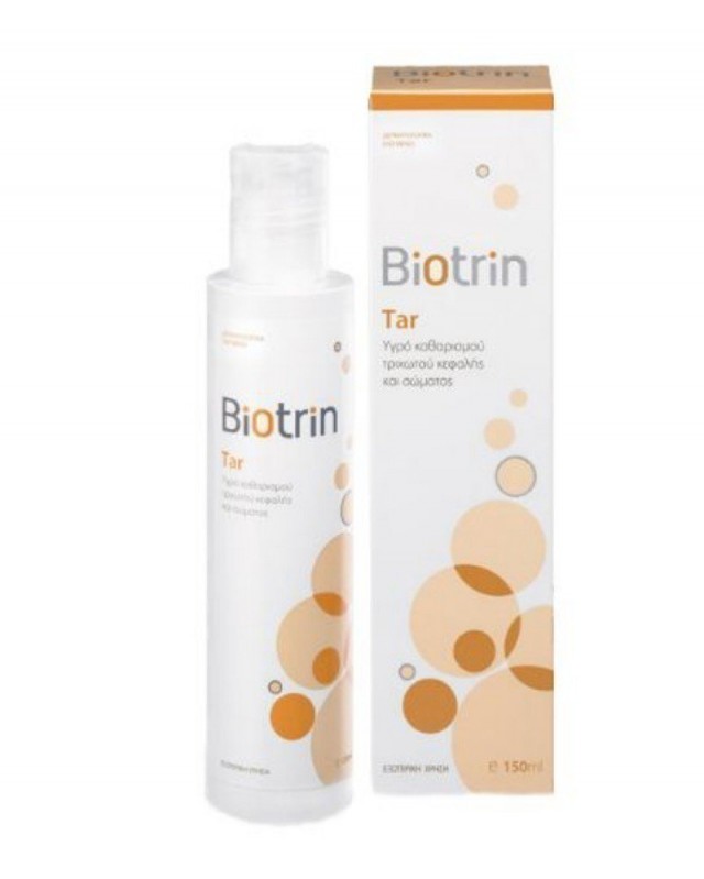 BIOTRIN - Tar Cleansing Liquid  Υγρό Καθαρισμού Τριχωτού Κεφαλής & Σώματος 150ml