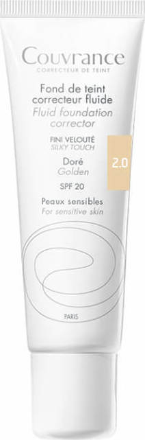 AVENE - Couvrance Fond de Teint Correcteur Fluide SPF20 Naturel 2.0 Υγρό Διορθωτικό Make Up 30ml