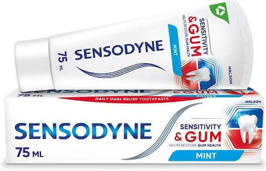 SENSODYNE - Sensitivity & Gum Οδοντόκρεμα για Ευαίσθητα Δόντια και Ούλα 75ml