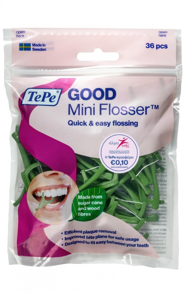 TEPE - Good Mini Flosser, Οδοντικό Νήμα για Αποτελεσματικό Καθαρισμό Ανάμεσα στα Δόντια 36τμχ