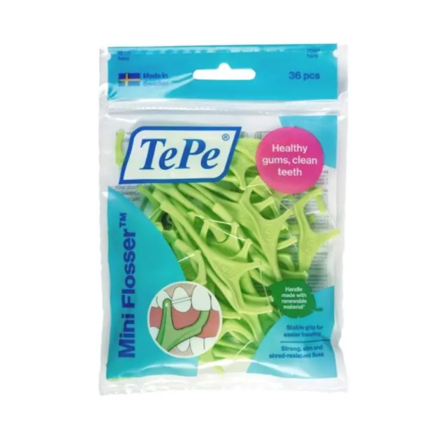 TEPE - Mini Flosser - Οδοντικό Νήμα για Αποτελεσματικό Καθαρισμό Ανάμεσα στα Δόντια 36τμχ