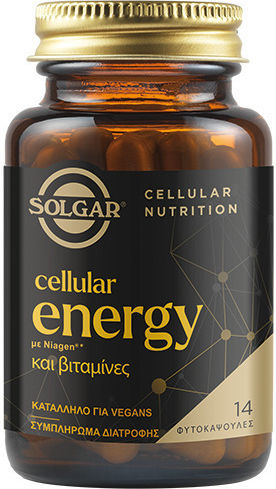 SOLGAR - Cellular Energy 300mg - Ειδικό Συμπλήρωμα Διατροφής για την Παραγωγή Κυτταρικής Ενέργειας 14caps