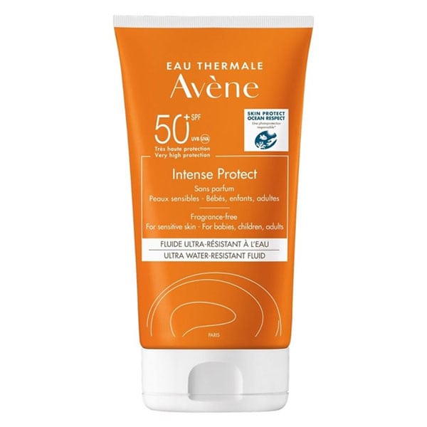 AVENE -  Eau Thermale Intense Protect Αντηλιακό Γαλάκτωμα για Πρόσωπο - Σώμα για Όλη την Οικογένεια Χωρίς Άρωμα 150ml