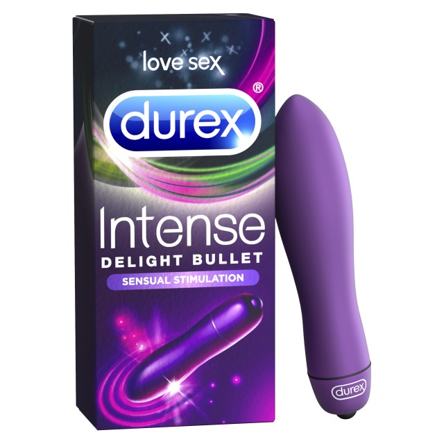DUREX - Intense Delight Bullet 9cm Purple Αδιάβροχος Mini Δονητής Bullet 9 εκατοστών, 1τμχ