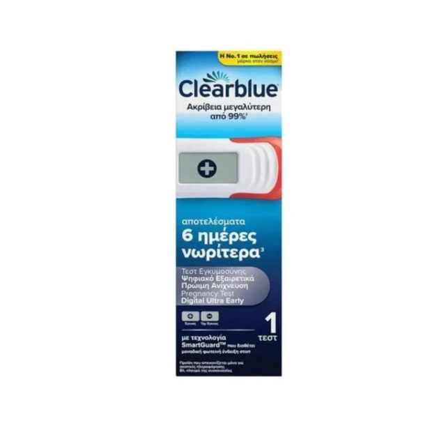 CLEARBLUE - Ψηφιακό Τεστ Εγκυμοσύνης Πρώιμης Ανίχνευσης 1 τεστ