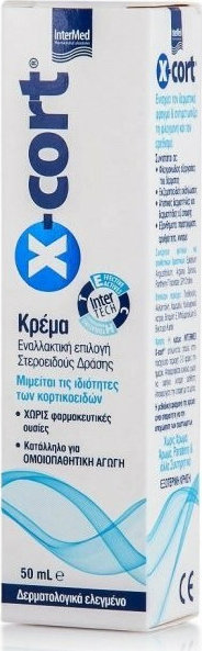 INTERMED - X-Cort Cream Αντικνησμική Κρέμα Εναλλακτική Των Κορτικοστεροειδών 50ml