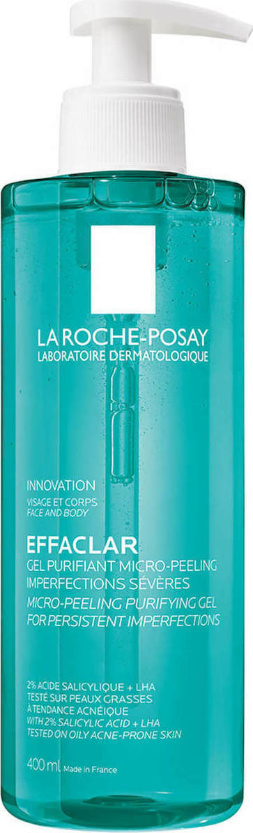 LA ROCHE POSAY - Effaclar Μιcro Peeling Purifying Αφρώδες Gel Καθαρισμού Προσώπου 400ml