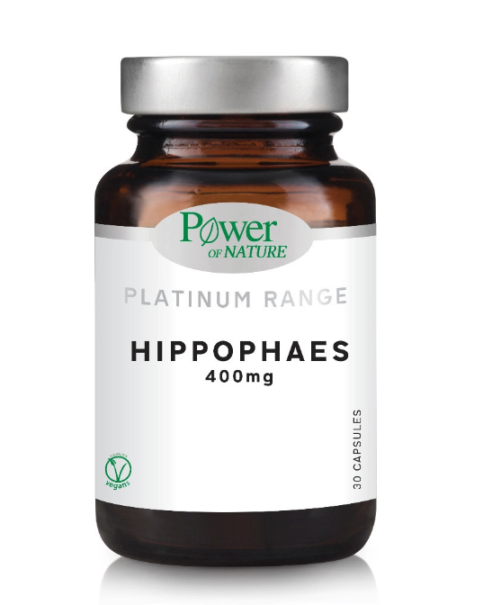 POWER HEALTH - Platinum Range Hippophaes 400mg για Τόνωση & Αντιοξειδωτική Προστασία 30 Φυτικές Κάψουλες