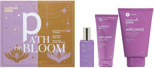 PANTHENOL EXTRA - Promo Path of Bloom Wild Petal - 3 in 1 Cleanser Αφρόλουτρο - Σαμπουάν 200ml + Body Milk 100ml + Eau De Toilette 50ml