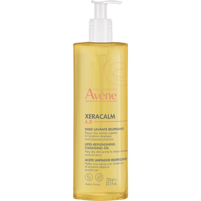 AVENE - Xeracalm A.D Λάδι Καθαρισμού Επαναλιπίδωσης για το Πρόσωπο & το Σώμα & το Τριχωτό Κεφαλής για Πολύ Ξηρό Δέρμα με Τάση Εκζέματος 750ml