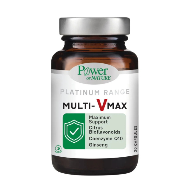 POWER HEALTH - Platinum Range Multi - V Max Ενισχυμένη Πολυβιταμίνη για Παραγωγή Ενέργειας 30caps