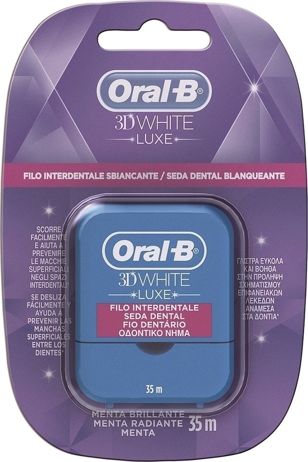 ORAL-B - 3D White Luxe Οδοντικό Νήμα Με Γεύση Μέντα, 35m