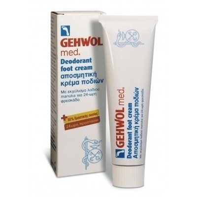 GEHWOL - Med Deodorant Foot Cream Αποσμητική κρέμα ποδιών με 24ωρη αποτελεσματική προστασία 75ml