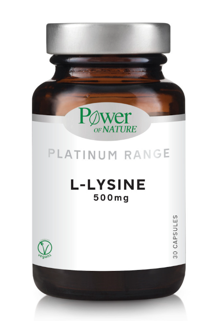POWER HEALTH - Platinum Range L-Lysine 500mg, Συμπλήρωμα Διατροφής 30caps