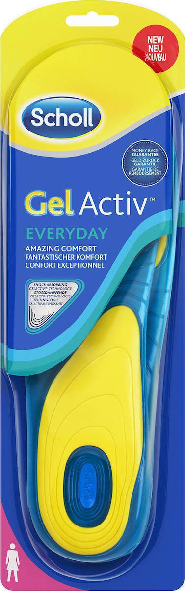 SCHOLL - GelActiv Everyday Ανατομικοί Πάτοι Γυναικείοι για Όλη Mέρα No. 37 - 42, 1 Ζευγάρι