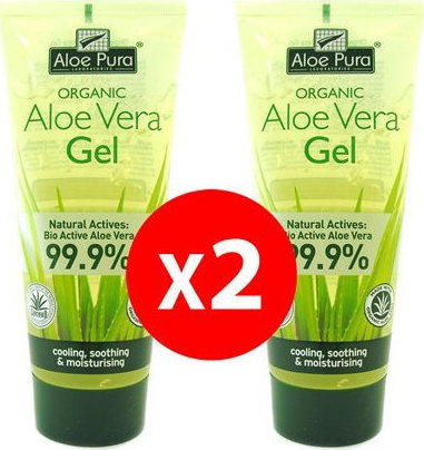 OPTIMA - Promo Organic Aloe Vera Gel Ενυδατικό Τζελ Σώματος 2x200ml