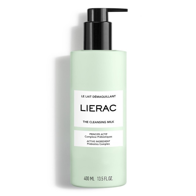 LIERAC - The Cleansing Milk Prebiotics Complex Γαλάκτωμα Ντεμακιγιάζ με Αντλία 400 ml