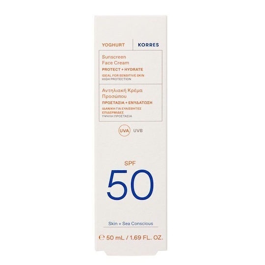 KORRES - Yoghurt Γιαούρτι Αντηλιακή Κρέμα Προσώπου SPF50 50ml
