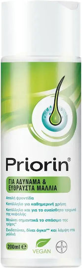 PRIORIN - Shampoo Σαμπουάν για Αδύναμα & Εύθραυστα Μαλλιά 200ml
