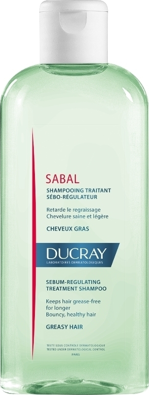 DUCRAY - Sabal Sebum Regulating Shampoo Σαμπουάν Αγωγής για Λιπαρά Μαλλιά, 200ml