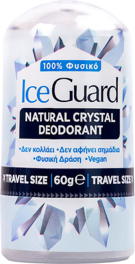 OPTIMA - Ice Guard Natural Crystal Deodorant Φυσικός Κρύσταλλος σε Υποαλλεργικό Άοσμο Αποσμητικό, 60gr