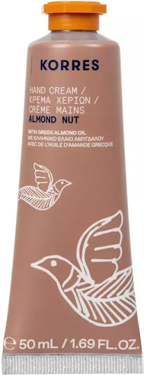 KORRES - Hand Cream Almond Nut Ενυδατική Κρέμα Χεριών με Ελληνικό Αμυγδαλέλαιο 50ml