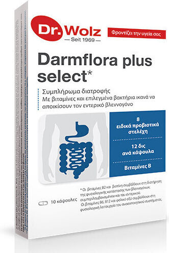 POWER HEALTH -  Dr. Wolz Darmflora Plus Select -Συμπλήρωμα Διατροφής με Προβιοτικά 10caps